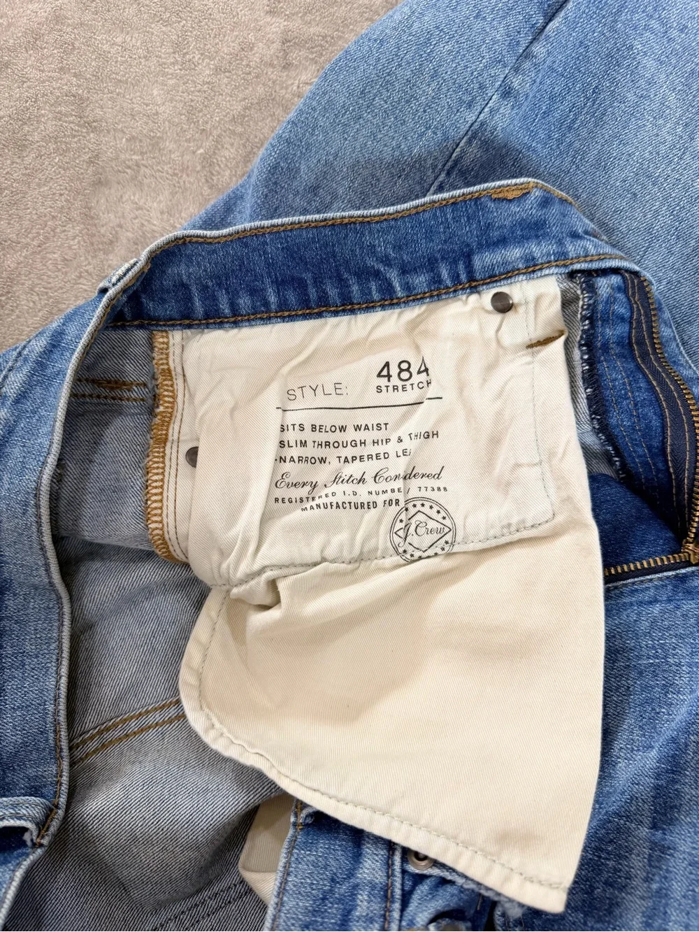 Men's J.Crew 484 Stretch Classic Fit Jeans - Medium Wash - Size 34x32